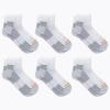 imageMerrell Mens and Womens Recycled Cushioned Ankle Socks6 ampamp 12 PairsHiking Arch SupportWhite Block 6 Pairs