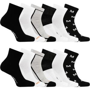 imageMerrell Mens and Womens Recycled Cushioned Ankle Socks6 ampamp 12 PairsHiking Arch SupportBlack Assorted 12 Pairs
