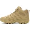 imageMerrell Mens Moab 3 Mid Response Tactical Waterproof Boots Lightweight Full Grain Leather Work Hiking Outdoor ShoesDark Coyote