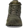 imageMerrell Mens Moab 3 Mid Response Tactical Waterproof Boots Lightweight Full Grain Leather Work Hiking Outdoor ShoesDark Olive