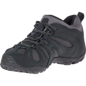 imageMerrell Mens Chameleon 8 Stretch Tactical Work Shoes Waterproof Nubuck ampamp Mesh Upper UltraLightweight Hiking Combat BootsBlackGrey