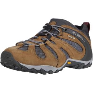 imageMerrell Mens Chameleon 8 Stretch Tactical Work Shoes Waterproof Nubuck ampamp Mesh Upper UltraLightweight Hiking Combat BootsButternut