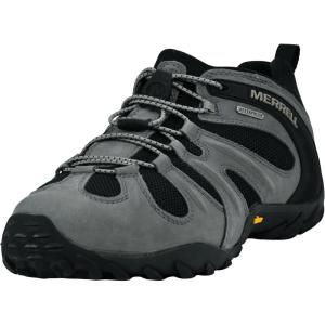 imageMerrell Mens Chameleon 8 Stretch Tactical Work Shoes Waterproof Nubuck ampamp Mesh Upper UltraLightweight Hiking Combat BootsCharcoal