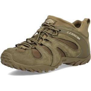 imageMerrell Mens Chameleon 8 Stretch Tactical Work Shoes Waterproof Nubuck ampamp Mesh Upper UltraLightweight Hiking Combat BootsDark Olive