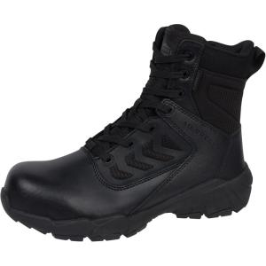 imageMerrell Mens Fullbench 8quot Tactical Zip Waterprooof Carbon Fiber Military BootBlack