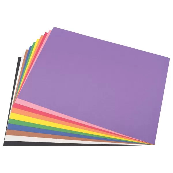imagePrang Formerly SunWorks Construction Paper 10 Assorted Colors 12quot x 18quot 50 Sheets