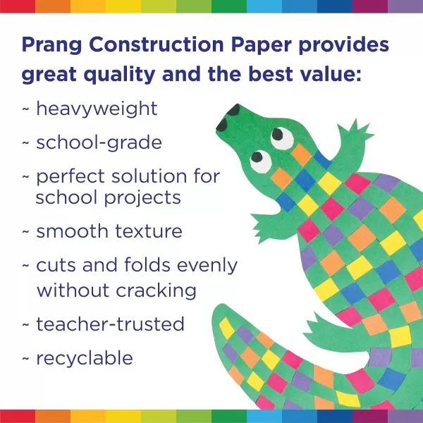 imagePrang Formerly SunWorks Construction Paper 10 Assorted Colors 9quot x 12quot 50 Sheets
