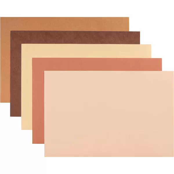imagePrang Formerly SunWorks Shades of Me Construction Paper 5 Assorted Skin Tone Colors 12quot x 18quot 50 Sheets12 x 18