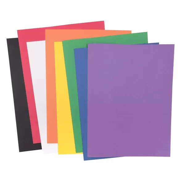 imagePrang Formerly SunWorks Medium Weight Construction Paper Pad 8 Assorted Colors 9quot x 12quot 48 Sheets