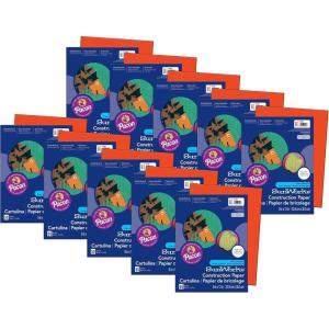 imageSunWorks Construction Paper Orange 9quot x 12quot 50 Sheets Per Pack 10 Packs