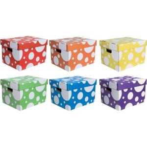 imageSUNWORKS Classroom Keepers Storage Totes Assorted Colors 1018quotH x 1214quotW x 1514quotD Pack of 6