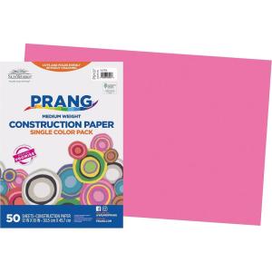 imagePACON SunWorks Construction Paper Magenta 12 x 18 50 Sheets 6407Hot Pink