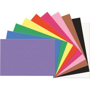 imagePrang Formerly SunWorks Construction Paper Hot Pink 12quot x 18quot 100 SheetsAssorted colors