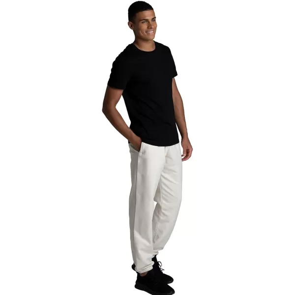 imageFruit of the Loom Eversoft Fleece Elastic Bottom Sweatpants with Pockets Relaxed Fit Moisture Wicking BreathableSweet Cream