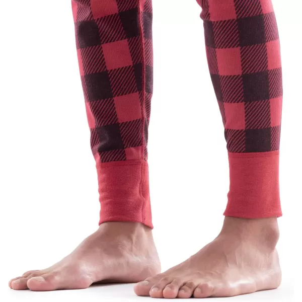 imageFruit of the Loom Mens Recycled Waffle Thermal Underwear Set Top and BottomBuffalo Plaid