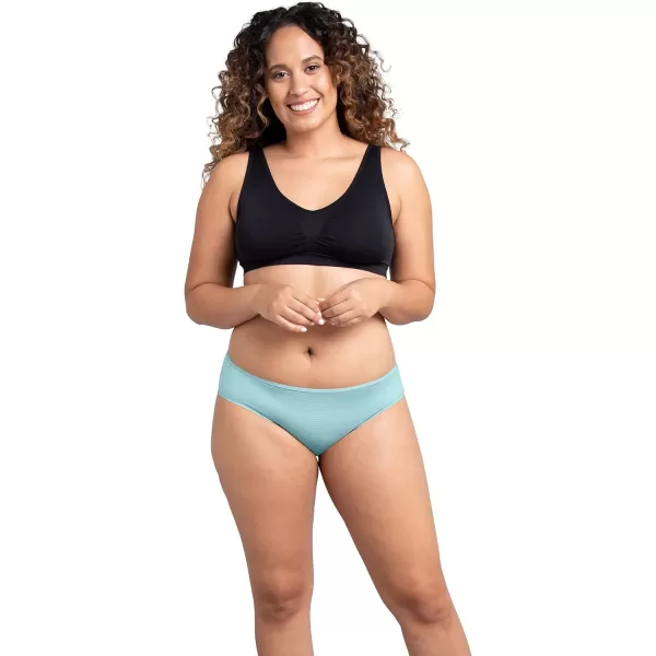 imageFruit of the Loom Womens Breathable Underwear Moisture Wicking Keeps You Cool ampamp Comfortable Available in Plus SizeCooling Stripes  Bikini  6 Pack  Colors May Vary