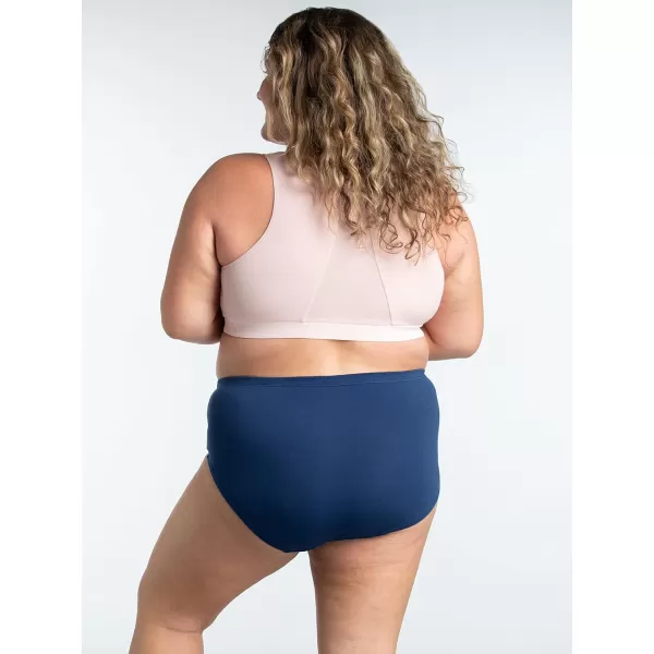 imageFruit of the Loom Womens Breathable Underwear Moisture Wicking Keeps You Cool ampamp Comfortable Available in Plus SizeCotton Mesh  Plus Size Brief  10 Pack  PinkCreamBlue