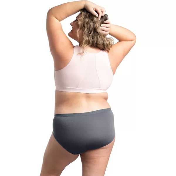 imageFruit of the Loom Womens Breathable Underwear Moisture Wicking Keeps You Cool ampamp Comfortable Available in Plus SizeMicro Mesh  Plus Size Hipster  10 Pack  CreamBlackGrey