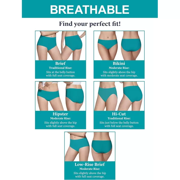 imageFruit of the Loom womens Fit for Me Plus Size Underwear Designed to Fit Your CurvesHipster  Breathable Micro Mesh  Assorted