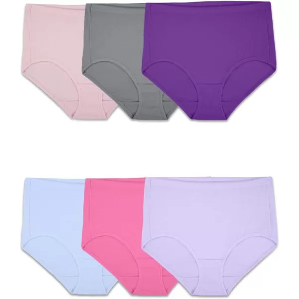 imageFruit of the Loom Womens Breathable Underwear Moisture Wicking Keeps You Cool ampamp Comfortable Available in Plus SizeCotton Mesh  Brief  6 Pack  Colors May Vary