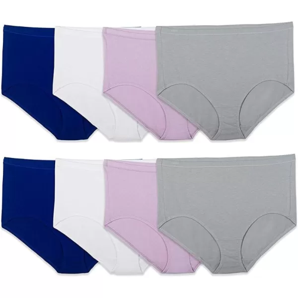 imageFruit of the Loom Womens Breathable Underwear Moisture Wicking Keeps You Cool ampamp Comfortable Available in Plus SizeCotton Mesh  Brief  8 Pack  Colors May Vary