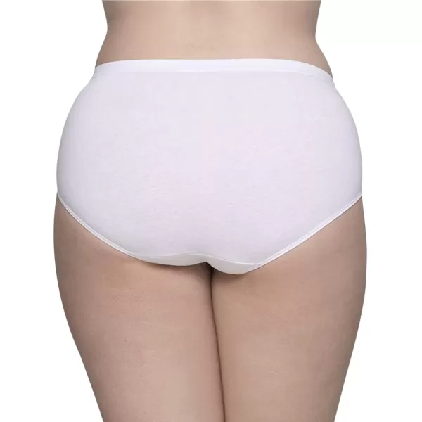 imageFruit Of The Loom Womens Fit For Me Plus Size Underwear Designed To Your Curves Brief  Cotton  White 11 Plus