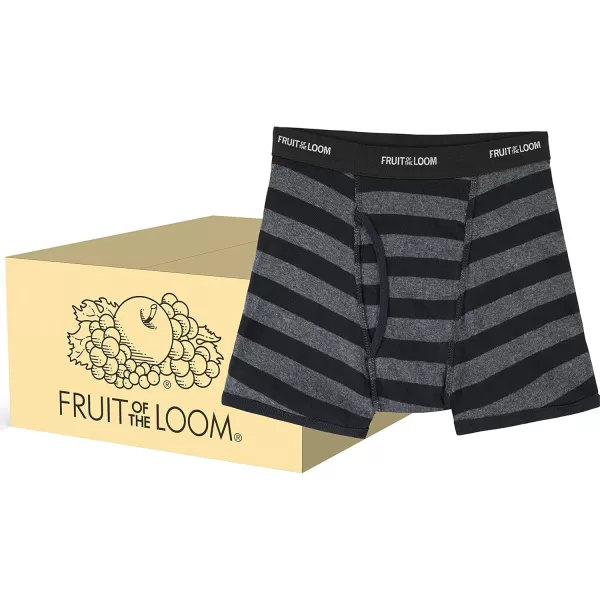 imageFruit of the Loom Boys Boxer Briefs168 Pack  Assorted Stripes