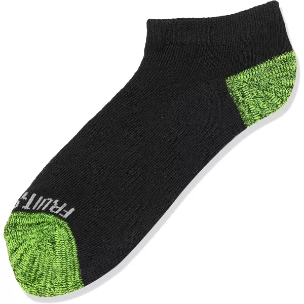 imageFruit of the Loom Boys Lightweight No Show Socks 10 PackBlack Assort