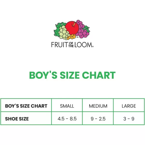 imageFruit of the Loom Boys Lightweight No Show Socks 10 PackBlack Assort