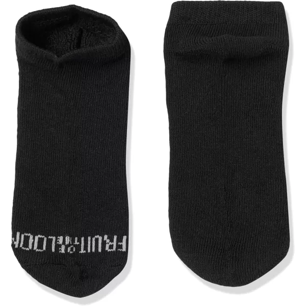 imageFruit of the Loom Boys Lightweight No Show Socks 10 PackBlack Assort