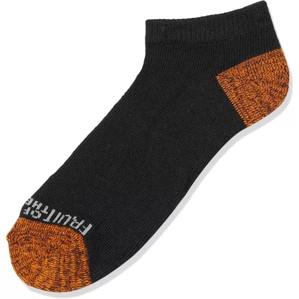 imageFruit of the Loom Boys Lightweight No Show Socks 10 PackBlack Assort