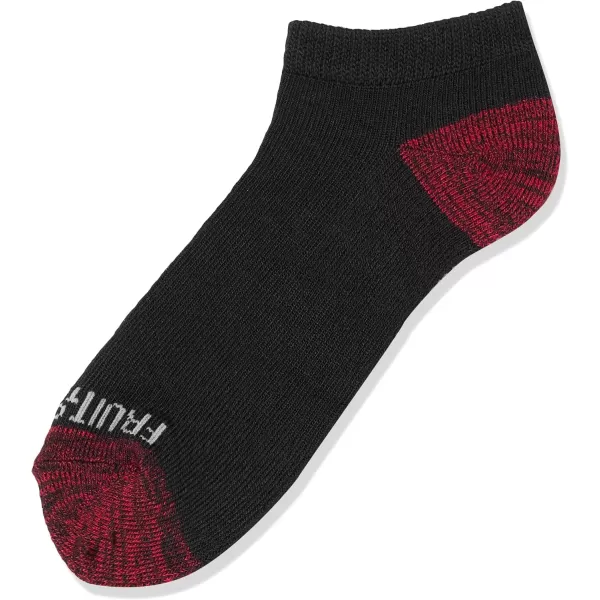 imageFruit of the Loom Boys Lightweight No Show Socks 10 PackBlack Assort