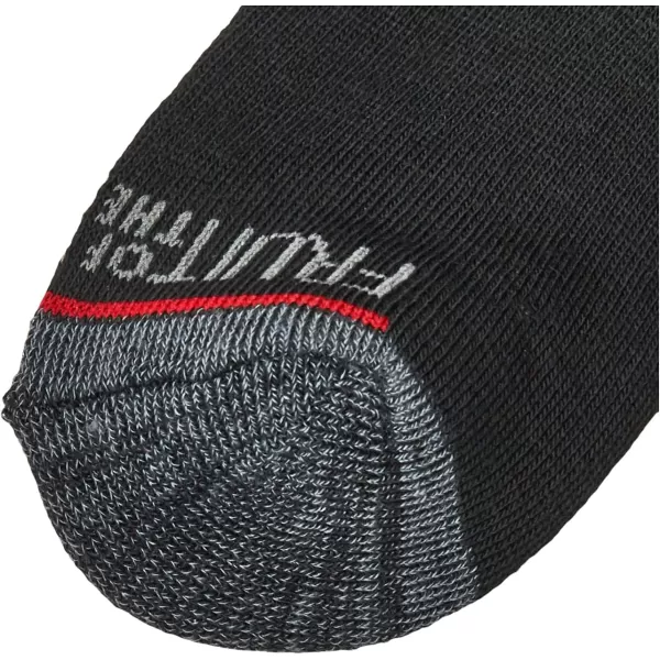imageFruit of the Loom Boys Lightweight No Show Socks 10 PackBlack Assort