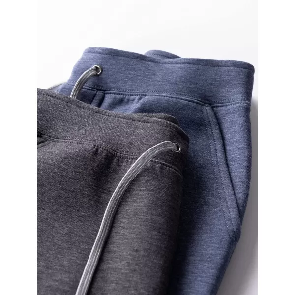 imageFruit of the Loom Eversoft Fleece Joggers Moisture Wicking ampamp Breathable Sizes S2XDouble Knit  Indigo Ink Heather