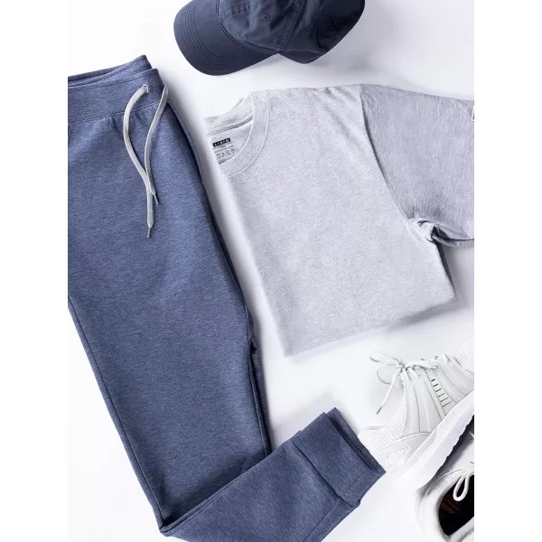 imageFruit of the Loom Eversoft Fleece Joggers Moisture Wicking ampamp Breathable Sizes S2XDouble Knit  Indigo Ink Heather