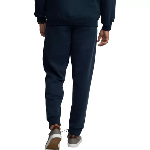 imageFruit of the Loom Eversoft Fleece Joggers with Pockets Relaxed Fit Moisture Wicking Breathable Tapered SweatpantsNavy