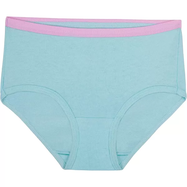 imageFruit of the Loom Girls Cotton Brief Underwear MultipacksBrief  10 Pack  WhiteStripesAnimal Print