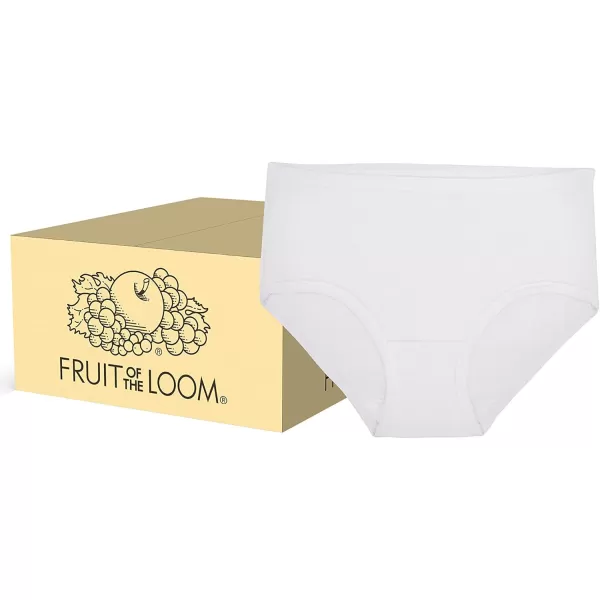 imageFruit of the Loom Girls Cotton Brief Underwear MultipacksBrief  240 Pack  WhiteStripesAnimal Print