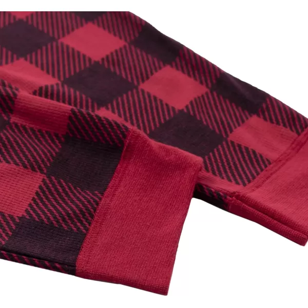 imageFruit of the Loom Kids Premium Thermal Waffle Union SuitBuffalo Check