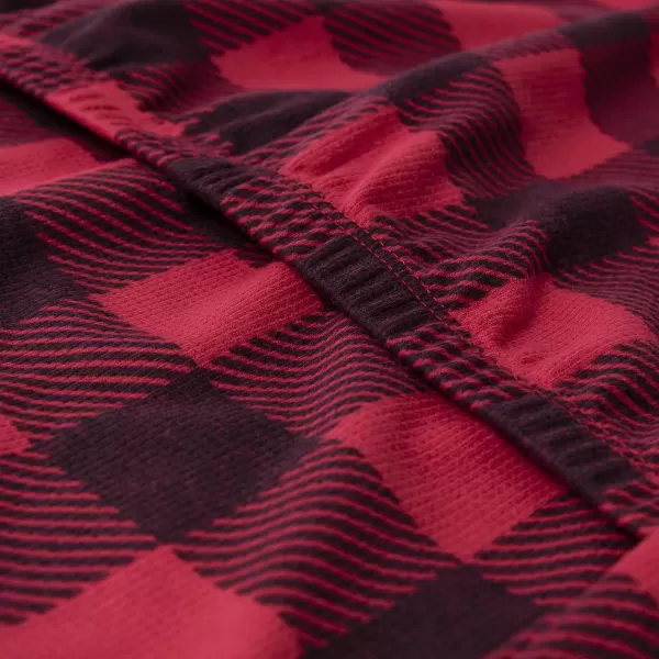 imageFruit of the Loom Kids Premium Thermal Waffle Union SuitBuffalo Check