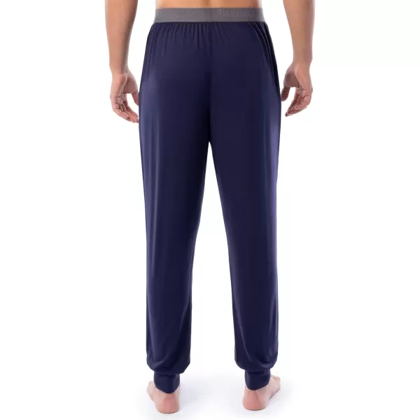 imageFruit of the Loom Mens 360 Stretch 2Pack Jogger Pajama Sleep PantGrey HeatherNavy