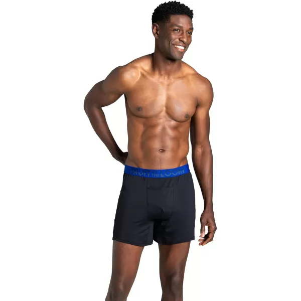imageFruit of the Loom Mens 360 Stretch Boxer Briefs High Performance Stretch Quick Dry ampamp Moisture WickingCooling Channels  3 Pack  Colors May Vary