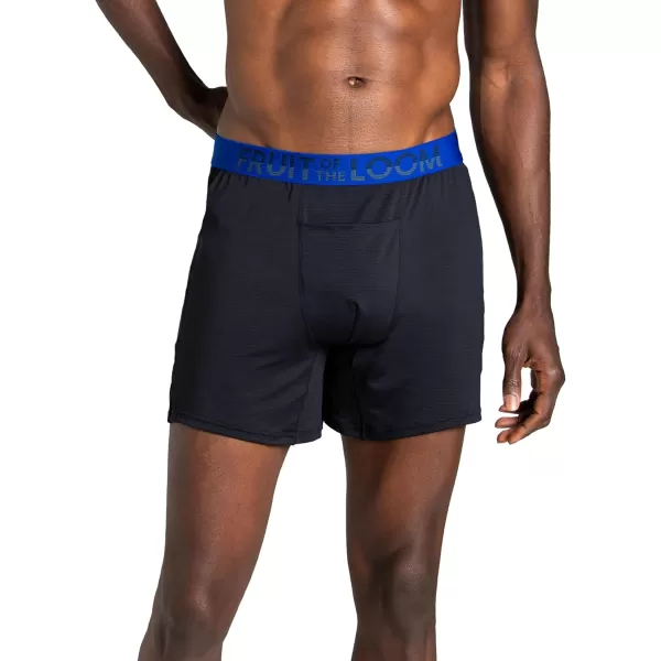 imageFruit of the Loom Mens 360 Stretch Boxer Briefs High Performance Stretch Quick Dry ampamp Moisture WickingCooling Channels  3 Pack  Colors May Vary