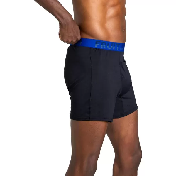 imageFruit of the Loom Mens 360 Stretch Boxer Briefs High Performance Stretch Quick Dry ampamp Moisture WickingCooling Channels  3 Pack  Colors May Vary