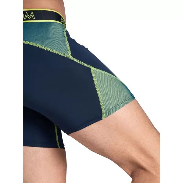 imageFruit of the Loom Mens 360 Stretch Boxer Briefs High Performance Stretch Quick Dry ampamp Moisture WickingMax Flex Zones  3 Pack  Colors May Vary