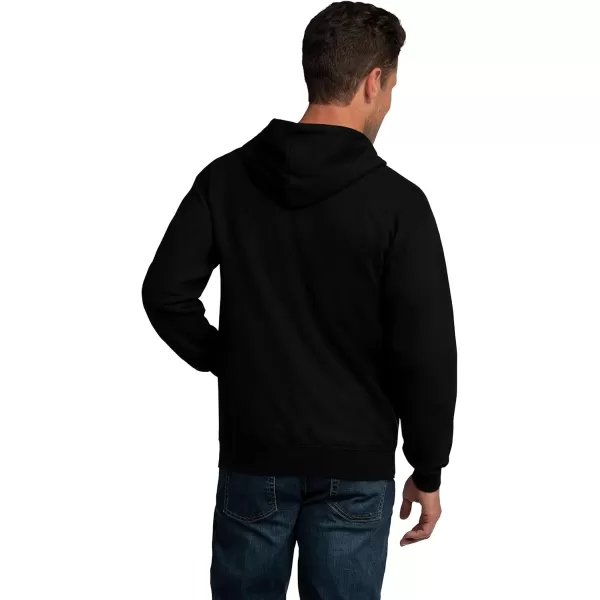 imageFruit of the Loom Mens Eversoft Fleece Hoodies Moisture Wicking ampamp Breathable Full Zip Hooded SweatshirtBlack Full Zip