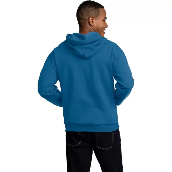 imageFruit of the Loom Mens Eversoft Fleece Hoodies Moisture Wicking ampamp Breathable Full Zip Hooded SweatshirtBlue