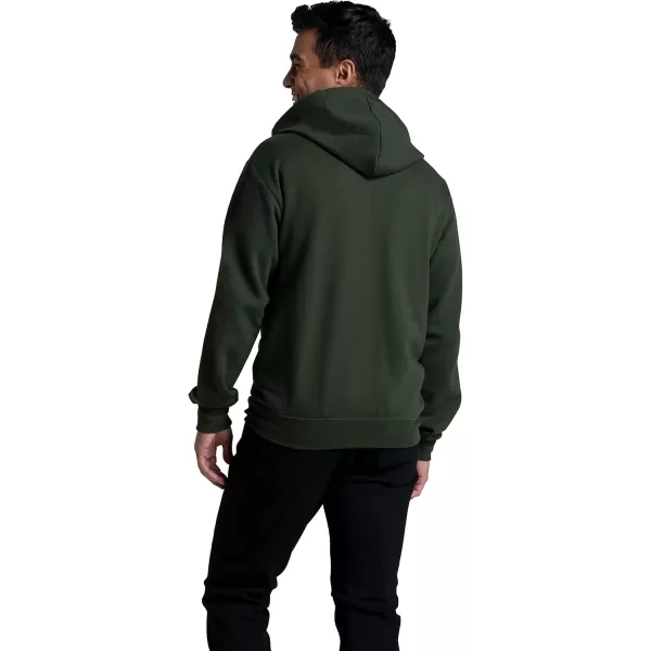 imageFruit of the Loom Mens Eversoft Fleece Hoodies Moisture Wicking ampamp Breathable Full Zip Hooded SweatshirtDuffle Bag Green Full Zip