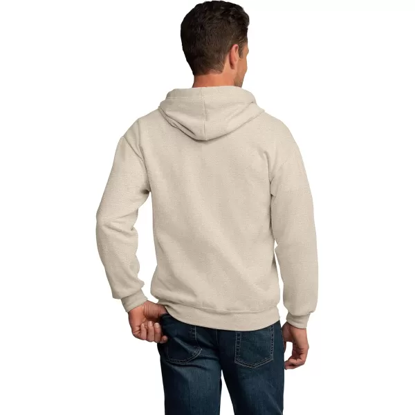 imageFruit of the Loom Mens Eversoft Fleece Hoodies Moisture Wicking ampamp Breathable Full Zip Hooded SweatshirtKhaki Heather Full Zip