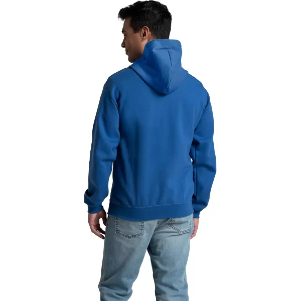 imageFruit of the Loom Mens Eversoft Fleece Hoodies Moisture Wicking ampamp Breathable Full Zip Hooded SweatshirtMellow Blue Full Zip